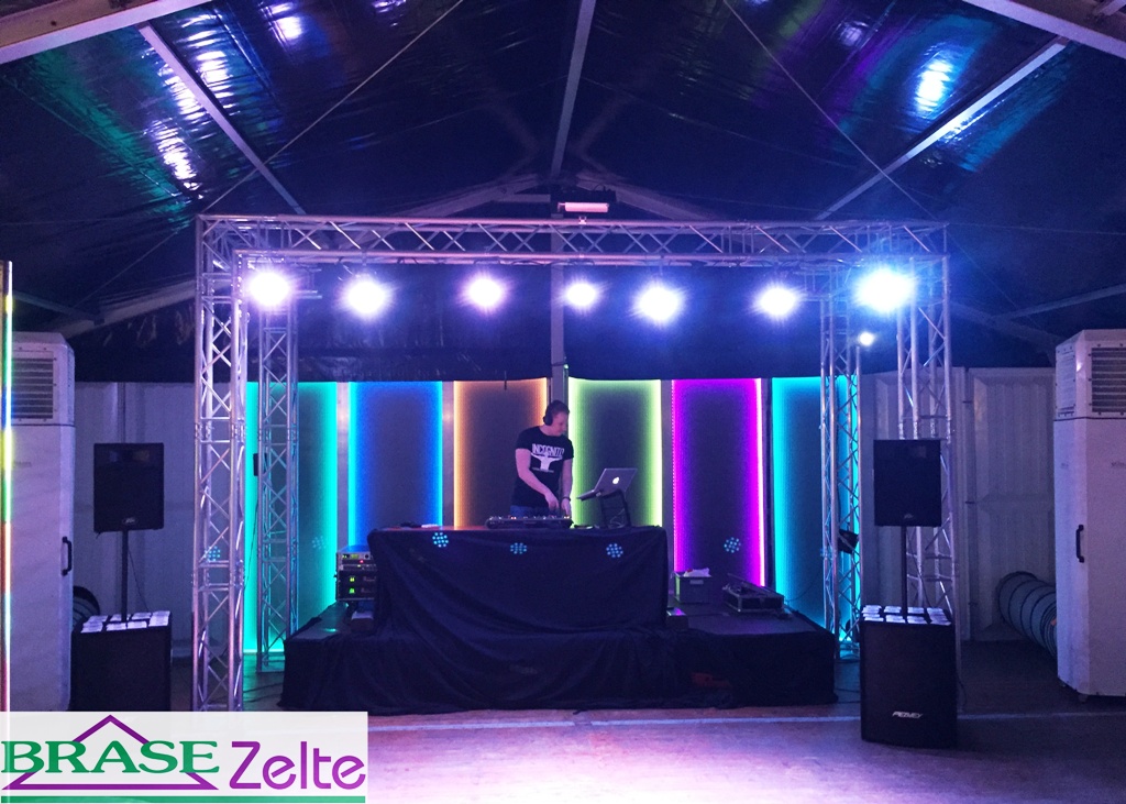 Partyzelt mit LED mieten bei Brase Zelte GmbH & Co KG
