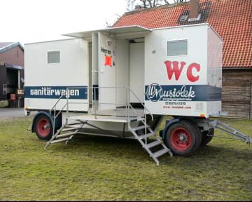 Unser Toilettenwagen mit Fäkalientank