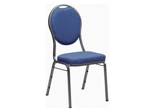 Polsterstuhl Bankett (blau und schwarz) mieten
