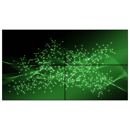 2 x 2 LED-Bildwand 4K UHD mieten bei computermiete.de GmbH & Co. KG