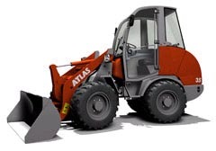 Radlader 2,8 To. mit Greiferschaufel 0,4 cbm mieten bei Fritz Kruse Baumaschinen GmbH