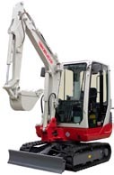 Kompakt Bagger 2,8 to, mit Kabine, Tieflöffel 600 mm, Grabtiefe: 2,890 mm mieten