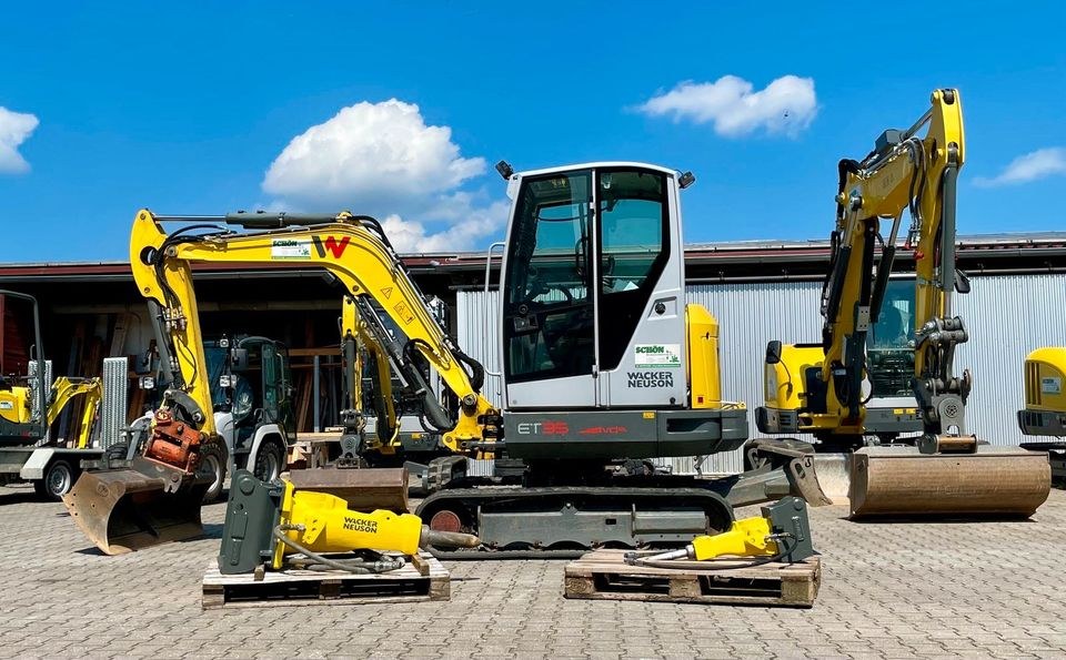 Minibagger 3,5t Wacker Neuson ET35 Baumaschine mieten in Freystadt – 4