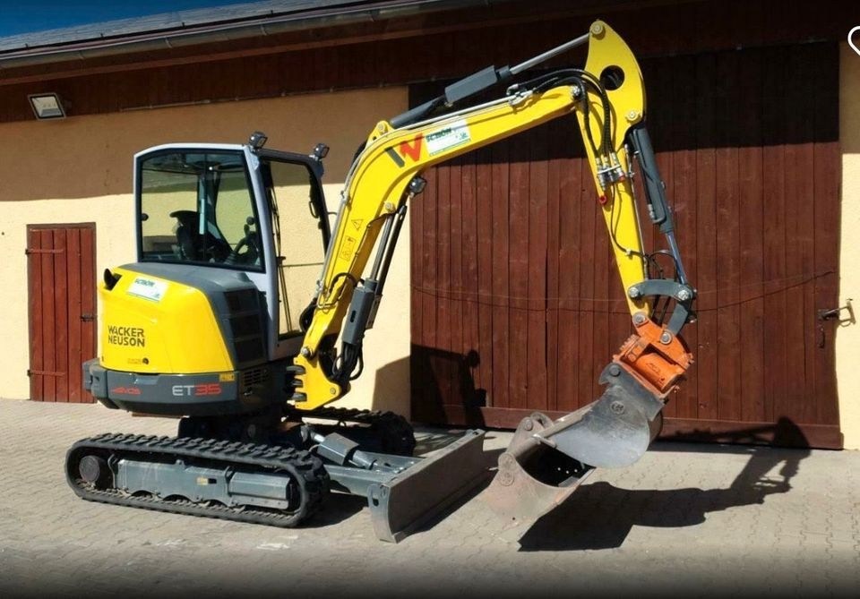 Minibagger 3,5t Wacker Neuson ET35 Baumaschine mieten in Freystadt – 2