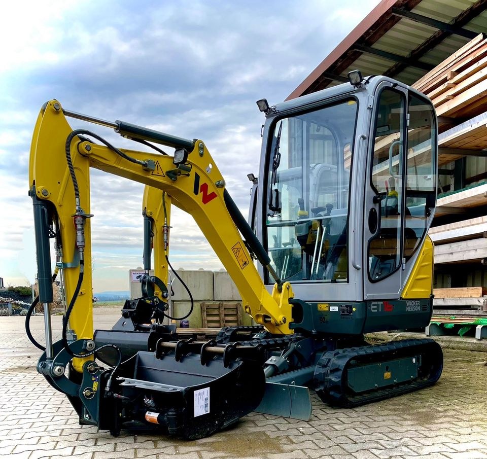 Minibagger 1,6 t Wacker Neuson ET16 Baumaschine mieten in Freystadt – 3