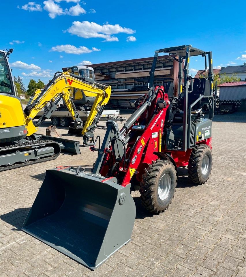 Radlader 1,5t Weidemann 1140 mieten bei Baumaschinenverleih Schön