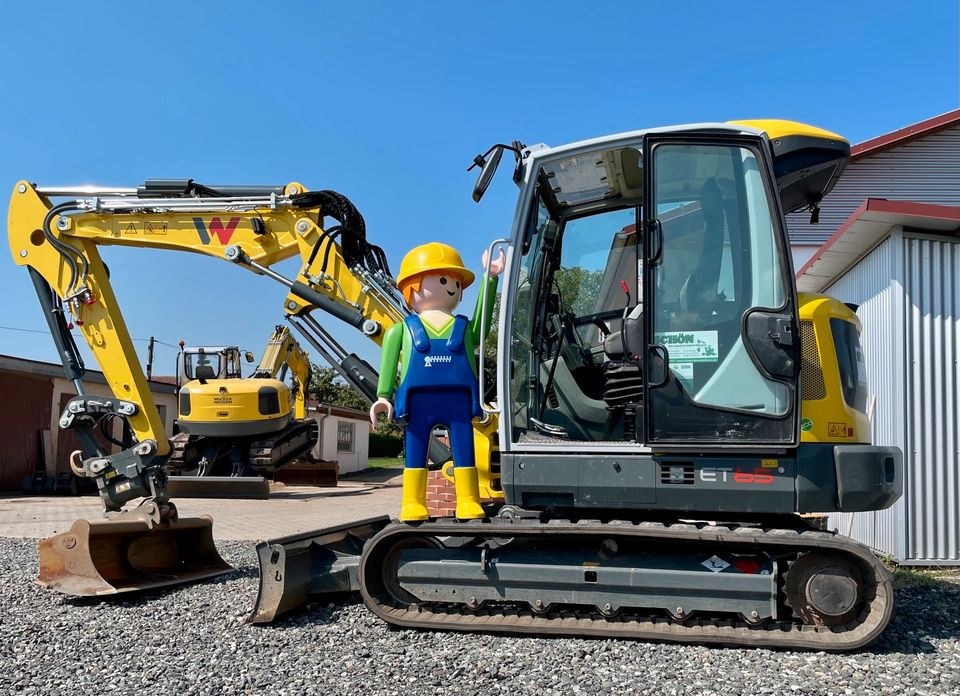 Minibagger 6,5t Wacker Neuson ET65 Baumaschine mieten in Freystadt – 3