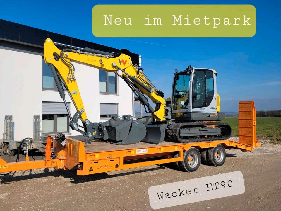 Minibagger 9,0t mieten in Freystadt – für Garten, Einfahrt & Fundament