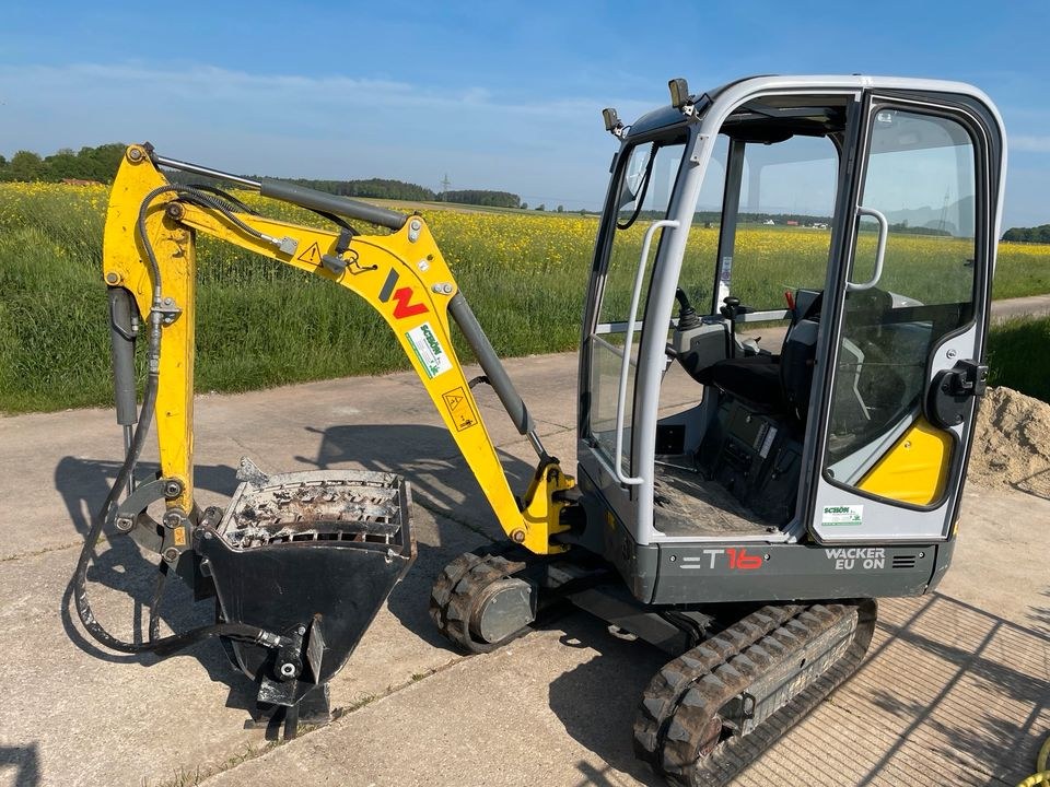 Minibagger 1,6 t Wacker Neuson ET16 Baumaschine mieten in Freystadt – 2
