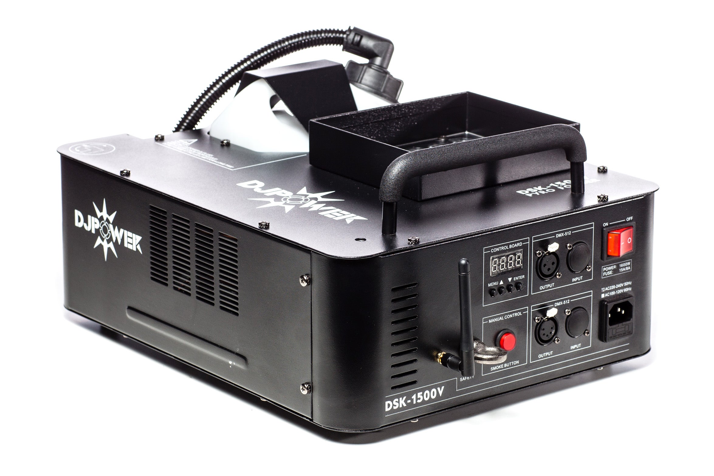 Professioneller Vertikalnebler mit LED Beleuchtung - DJ-Power DSK-1500V