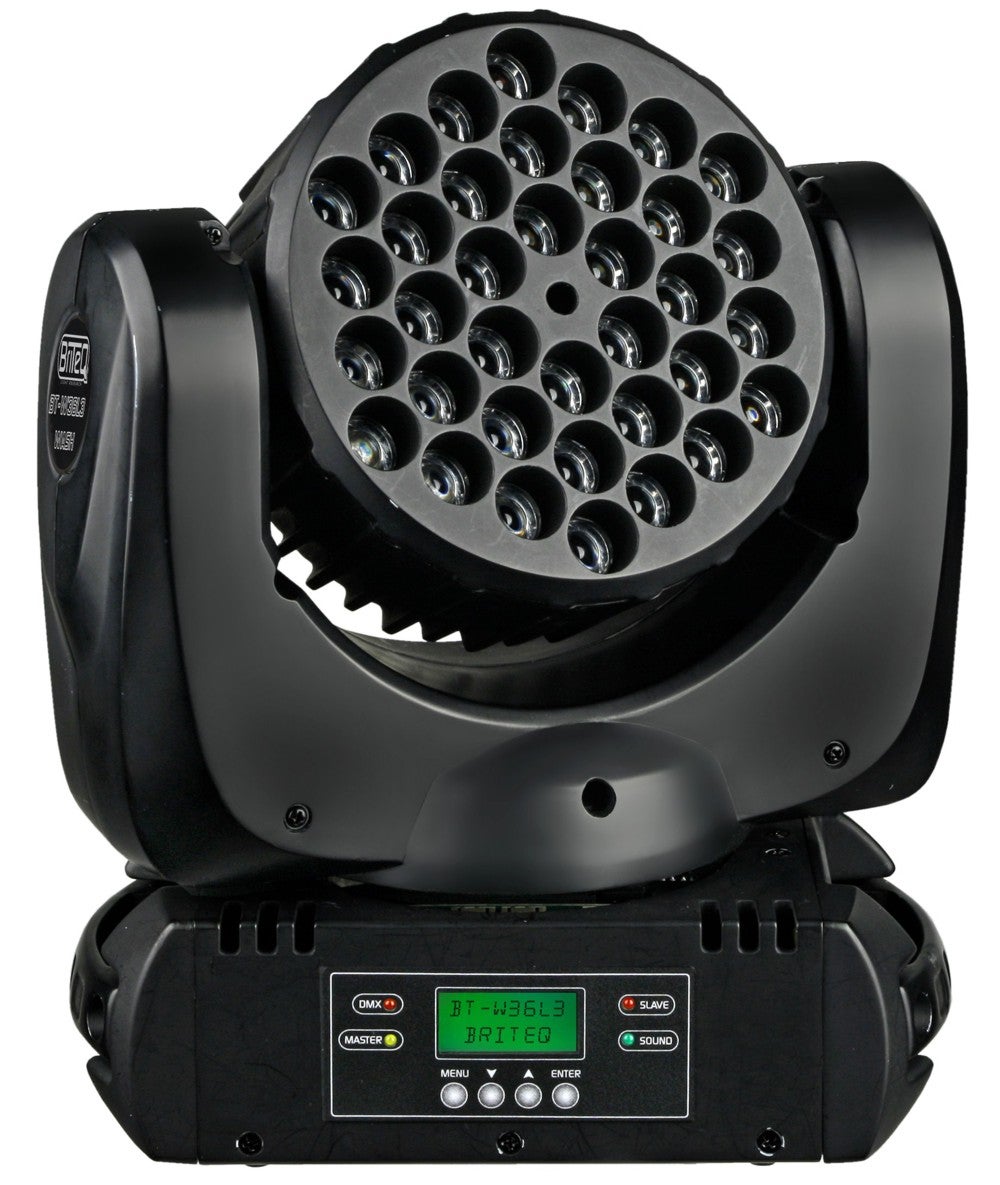 Sehr heller, kompakter Movinghead Briteq BT-W36L3 mit DMX, Sound to Light, Fernbedienung – 2