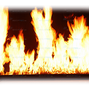 2m Flame-Wall mieten bei Bocatec Sales & Rent