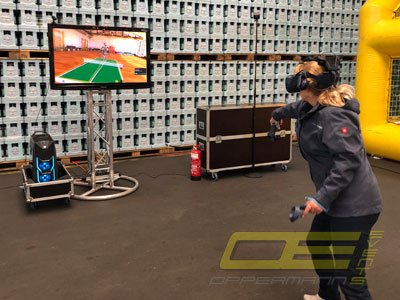 VR Virtual Reality Tischtennis Simulator mieten bei Oppermann Events