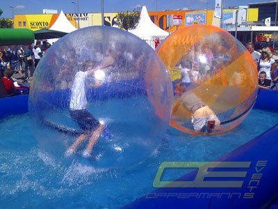 Aquaballs - Wasserlaufbälle mieten bei Oppermann Events
