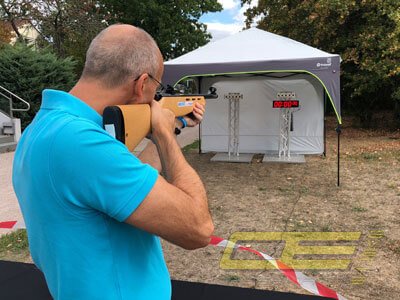 Laser Biathlon Schießstand mieten bei Oppermann Events