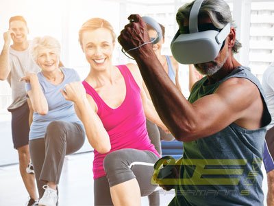 VR Virtual Reality Fitness Workout Station mieten bei Oppermann Events