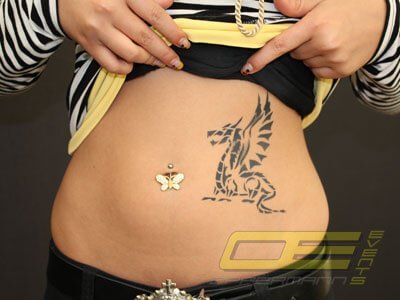 Airbrush Tattoo mieten bei Oppermann Events