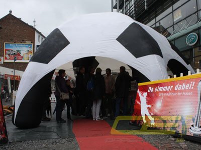 Fussball Partyzelte mieten bei Oppermann Events
