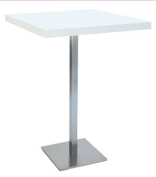 Stehtisch Riva weiß 80x80x113 cm mieten bei Horn Verleihservice