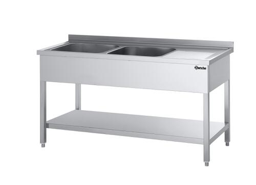 Edelstahl-Doppelspüle 350x70 cm mieten bei Horn Verleihservice
