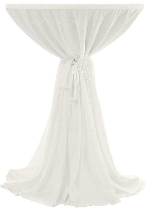 Stehtischhusse creme universal bis 120 cm mieten bei Horn Verleihservice