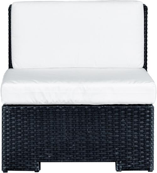 Cube Mittelteil schwarz, Auflage creme 78x63x63 cm mieten bei Horn Verleihservice