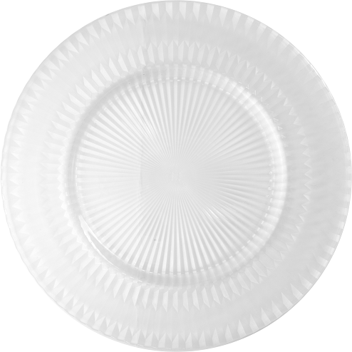 Platzteller geriffelt 33 cm mieten bei Horn Verleihservice