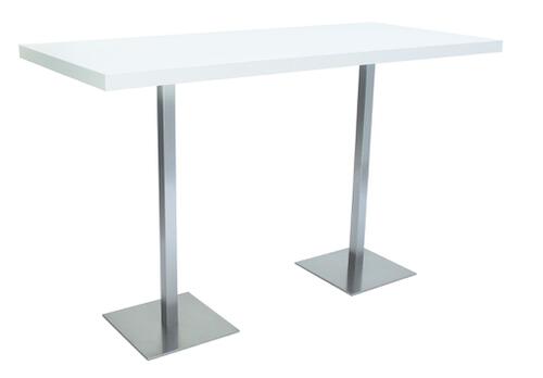 Stehtisch Riva Duo weiß 180x80x113 cm mieten bei Horn Verleihservice