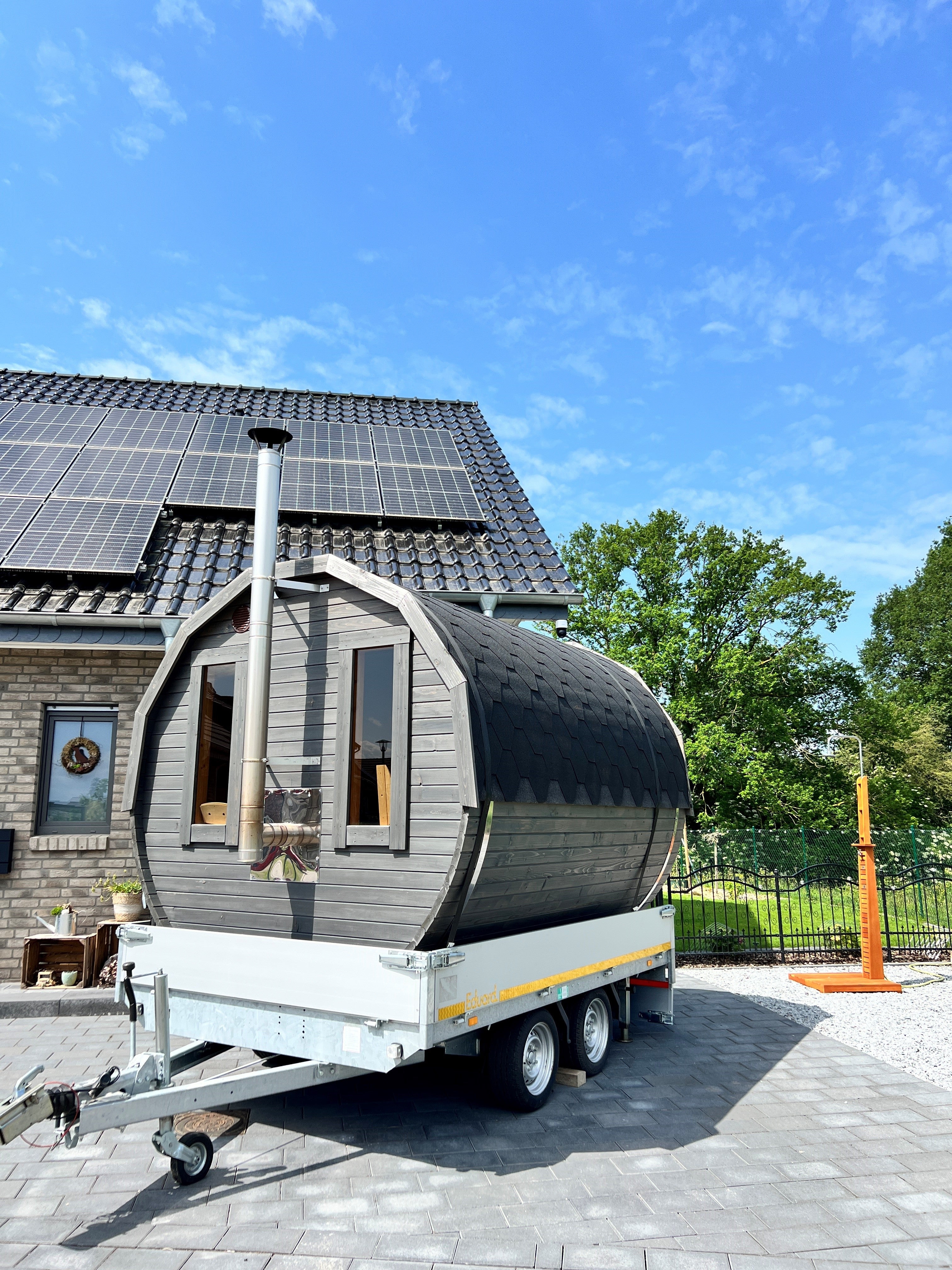 Saunafass #Mobile Sauna #JGA #Mein Saunamobil #Wellness an deinem Lieblingsplatz