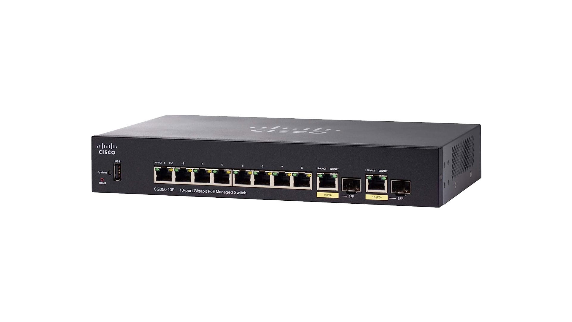 Cisco SG350-10P (10 Port Gigabit PoE) mieten bei The IT Net e.K. (Inhaber Sascha Schneider)