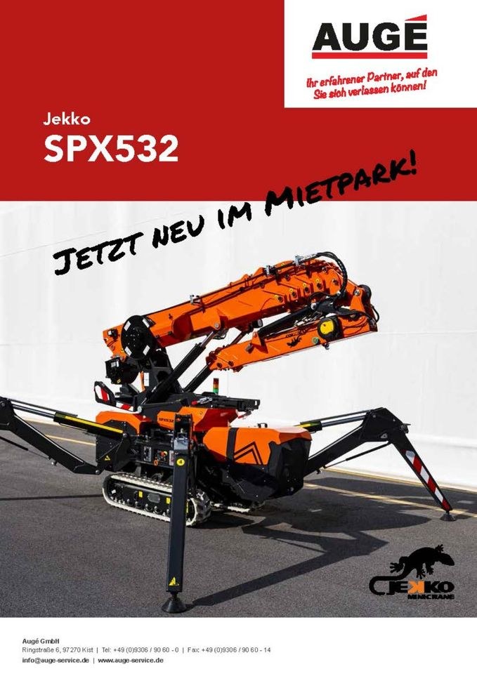 Minikran Jekko SPX532 mieten bei Augé – für schwere Lasten – Thumbnail 11