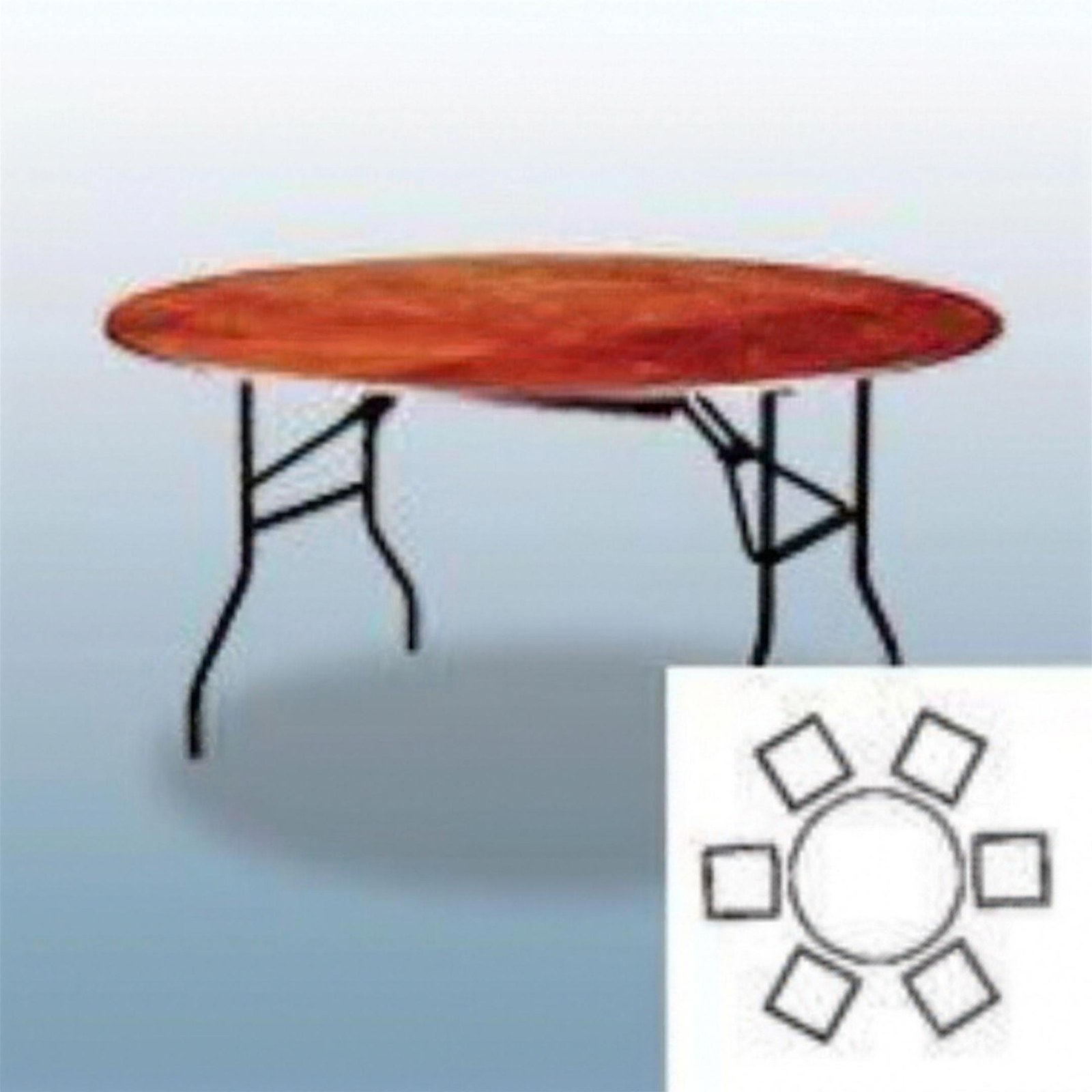 Bankett-Tisch 122cm mieten in Frankfurt am Main