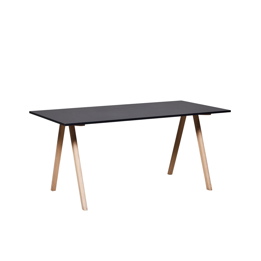 Clinton Table 160x80 Eiche/schwarz mieten bei JMT Deutschland GmbH