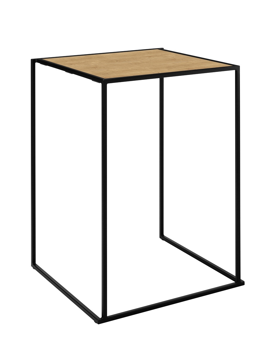 Quadrum 60X60X108 schwarz/Eiche - Eiche mieten bei JMT Deutschland GmbH