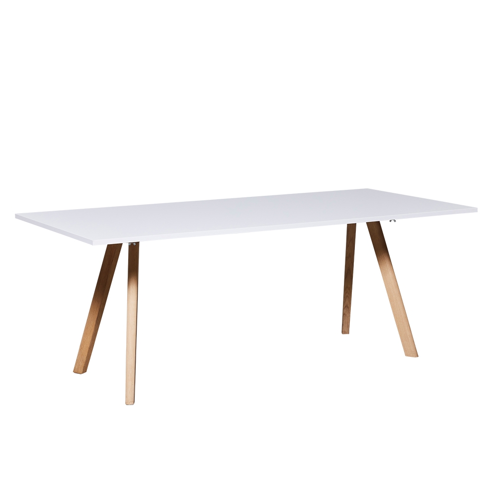Clinton Table 200x90 Eiche/weiß mieten bei JMT Deutschland GmbH