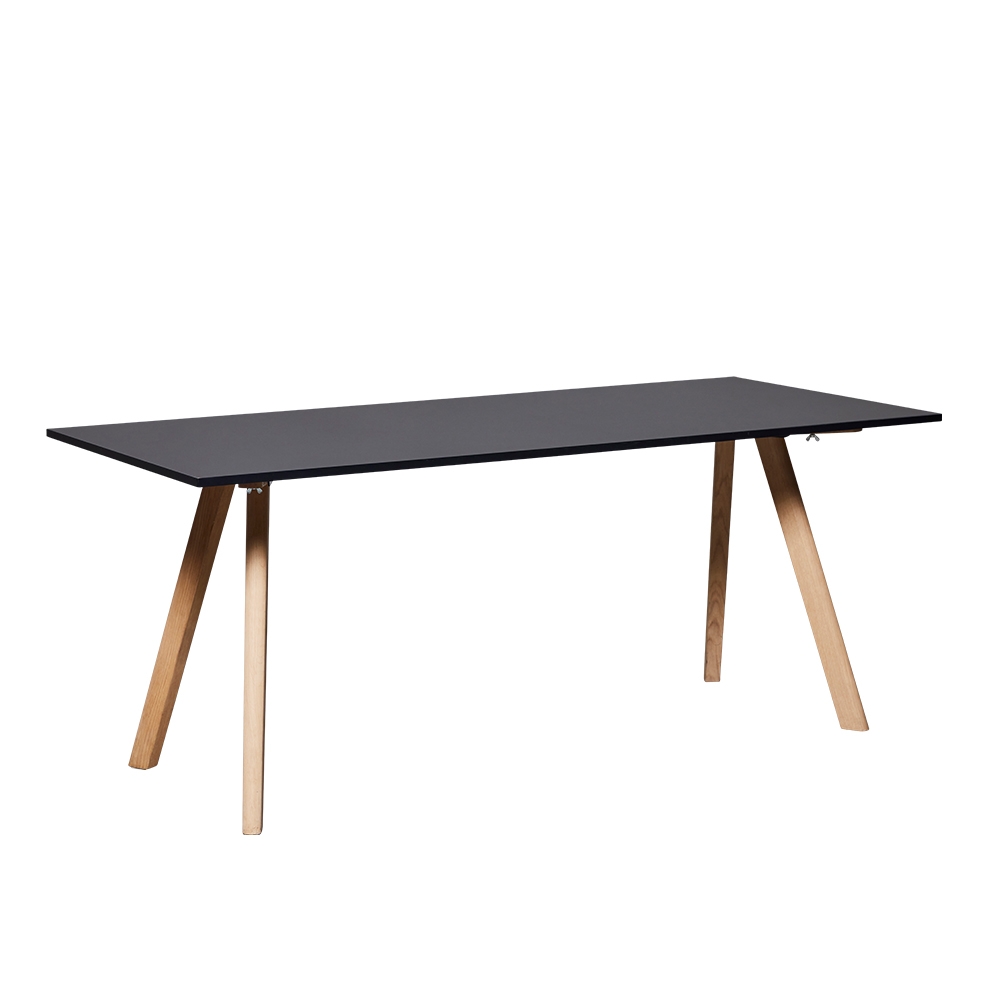 Clinton Table 200x90 Eiche/schwarz mieten bei JMT Deutschland GmbH