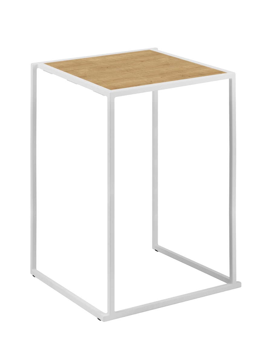 Quadrum 60x60x108 weiß/Eiche - Eiche mieten bei JMT Deutschland GmbH