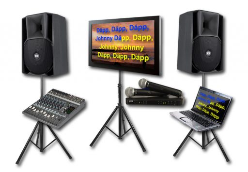 Karaoke-Anlage „Mini“ – Funkmikros mieten