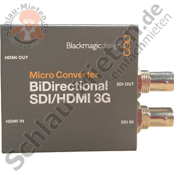 Wandler Blackmagic Design Micro BiDirectional SDI/HDMI 3G mieten bei Schlau-Mieten.de