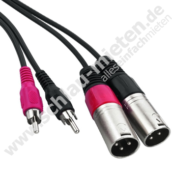 Cinch-XLR-Patch XLRmale Stereo mieten