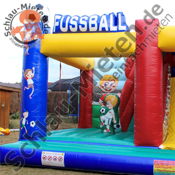 Hüpfburg 25m² Fußball mieten bei Schlau-Mieten.de c/o MDP EventLogistik, Inhaber Jan Prager (
