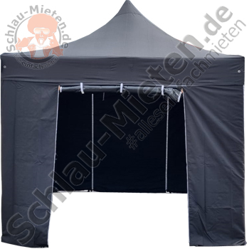 Faltpavillon Profi 3x3m schwarz Bundle mieten bei Schlau-Mieten.de