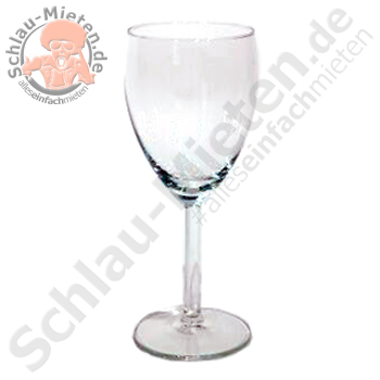 Wein- & Wasserglas Weißwein 0,25l mieten