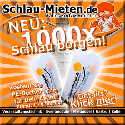 Plastik-Mehrzweckbecher 0,3l Schlau-Mieten.de mieten