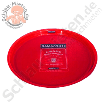 Gläsertablett rund Anti-Rutsch, ca. 35 cm mieten