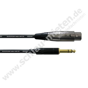 XLR-Klinke-Patch XLRfemale-6,5"Klinke mieten