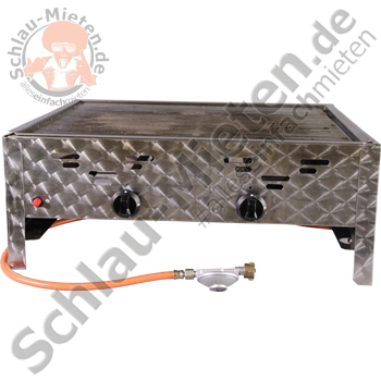 Gasgrill /-bräter mit Pfanne & Grillrost mieten