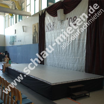 Bühnenpodest 3m x 5m 0,6 - 1m mieten