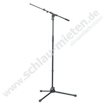 K&M 21021 Overhead-Mikrofonstativ schwarz mieten