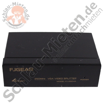 VGA Splitter 4fach mieten bei Schlau-Mieten.de c/o MDP EventLogistik, Inhaber Jan Prager (
